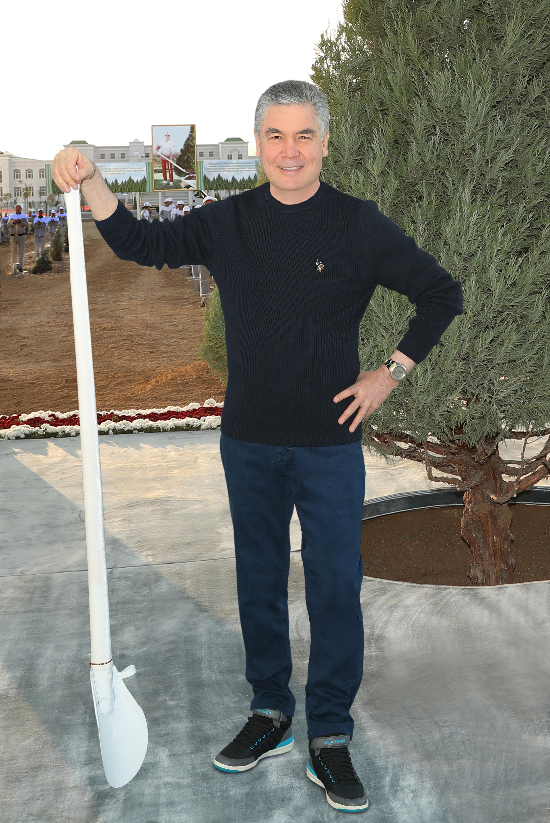 Türkmen topragyny bagy-bossanlyga büremek we abadanlaşdyrmak halkymyzyň durmuş derejesini ýokarlandyrmak baradaky aladanyň nyşanydyr